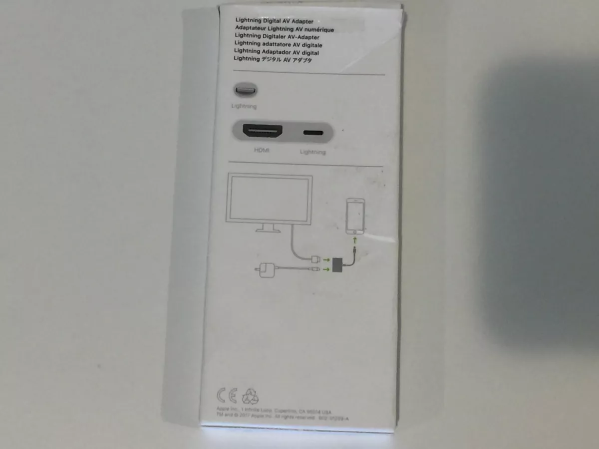 Adaptateur Lightning AV nurmérique + HDMI Apple