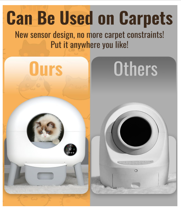 Self Cleaning Litter Box 110L Automatic Cat Litter Box Self Cleaning