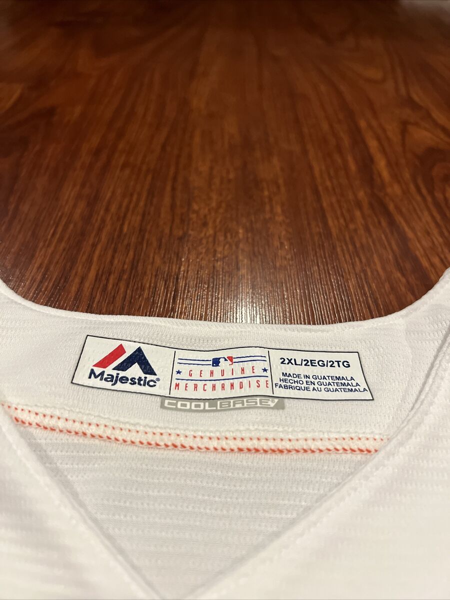 Majestic Cool Base Men's Houston Astros White Jersey 2XL XXL Majestic Cool Base Men's Houston Astros White Jersey 2XL XXL
