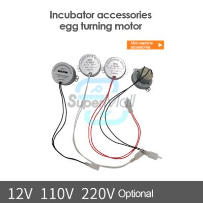 Automatic Incubator Motor Accessories 12V 110V 220V Low-speed Egg Turning Motor