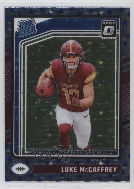 2024 Panini Donruss Optic Rated Stars Prizm Luke McCaffrey #268 Rookie RC 19l7