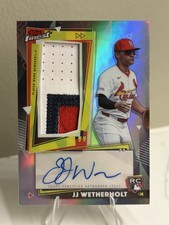 2026 Topps Finest JJ Wetherholt Cardinals Refractor Rookie Patch Auto #RPA-JW