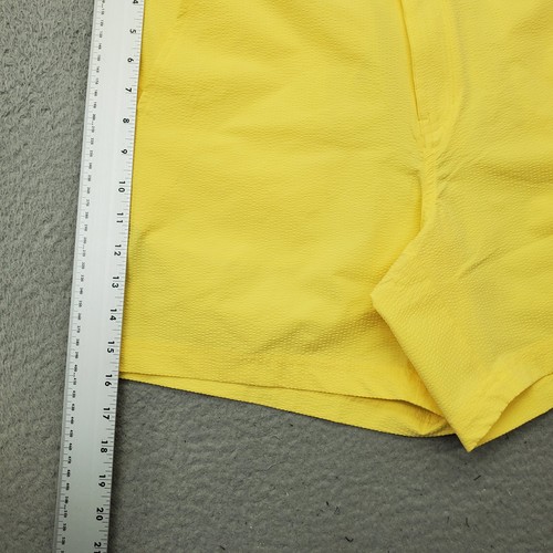 VRST Seersucker Shorts Herren Medium gelb Golf Performance Stretch entspannte Passform - Bild 3 von 8
