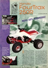 Losi Honda FourTrax 250R ATV Print Ad Ephemera Wall Art Decor Mini Madness