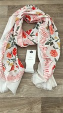 BNWT SEASALT SCARF meadow border chalk