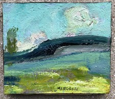 Alain RICHARD (1933 - 2017), Paysage onirique, huile sur panneau signée