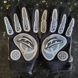 JT Paintball "power" vintage Gloves black grey airsoft vtg agg paint ball