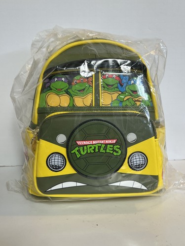 NEW Loungefly Exclusive TMNT Ninja Turtles LIGHT UP Party Wagon Mini Backpack