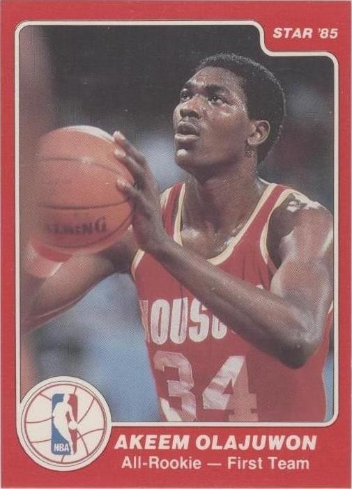 1985-86 Star All-Rookie Team - Hakeem Olajuwon #1 for sale | eBay
