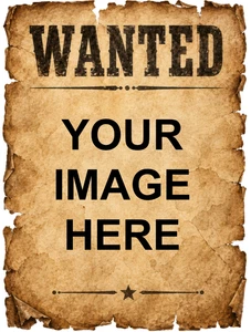 Personalised Wanted Poster Self Adhesive Vinyl Sticker