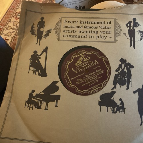 10" 78 Orthophonic Recording Fritz Kreisler Indian Love Call/+1Victrola 1151-A/B - Picture 4 of 4
