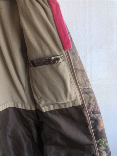 Mossy Oak Women’s Camo Full Zip Puffer Jacket with Removable Hood Size 2XL - Picture 6 of 10