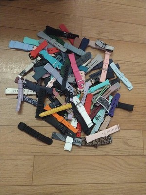 Assorted Lot Of Fitbit Watchbands Silicone Leather 75+ Bands Versa Etc 2+Ibs