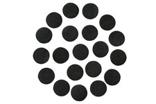 Black Adhesive Felt Circles: Variety of Sizes:   ,   , 1"