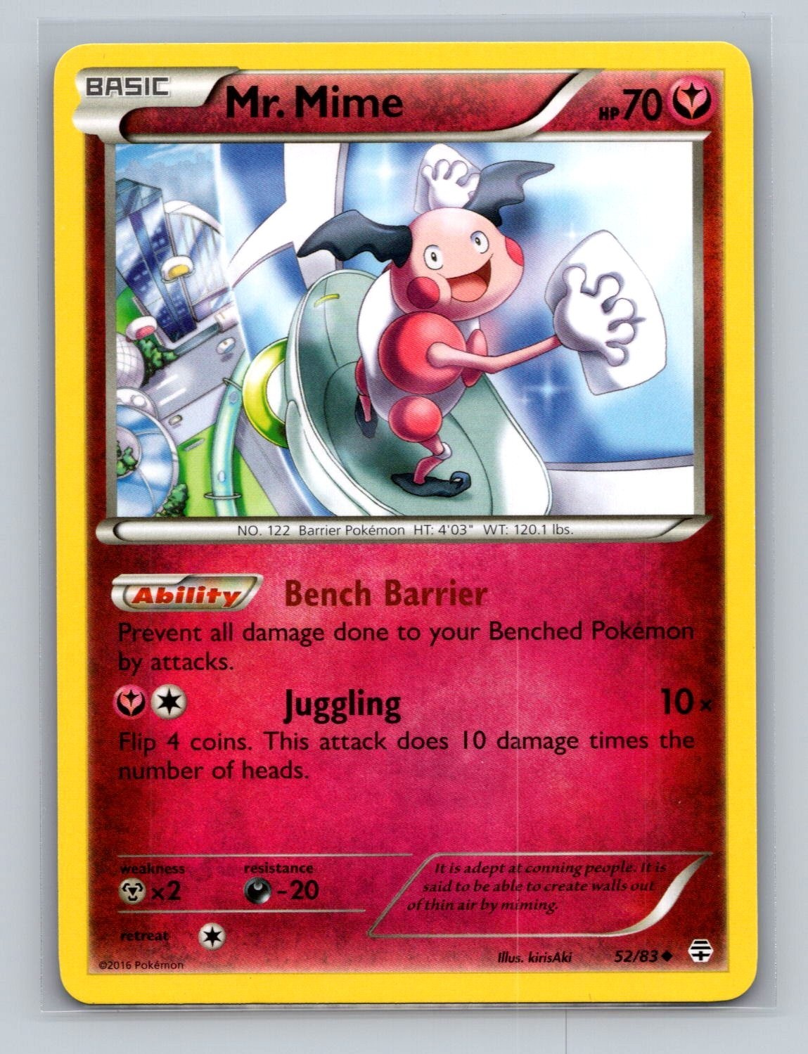 MR. MIME - 52/83 - XY GENERATIONS - Pokemon Card - LP