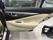 2014-2021 Infiniti Q50 Right Rear Door Panel Trim Beige Black Oem Passenger Rh