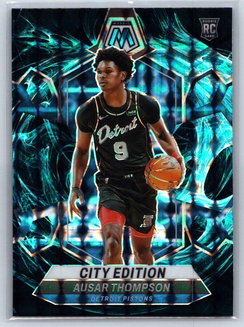 2023-24 Panini Mosaic #290 Ausar Thompson Genesis Rookie RC SSP Pistons