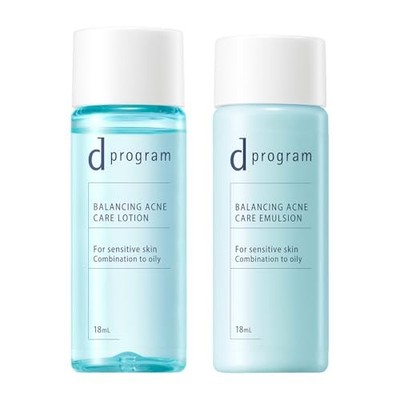 d program Balance & Acne Care Set EX 18mL + 18mL Trial Travel Set Shiseido
