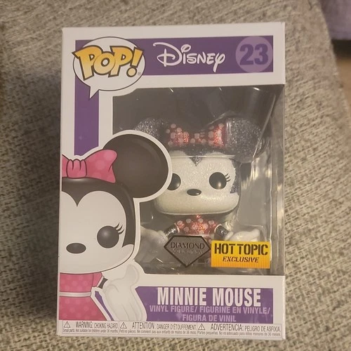 Funko Pop! Vinyl Disney Minnie Mouse #23 Diamond Hot Topic Exclusive Figure