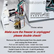 Refrigeration Thermostat Convert Freezer to Fridge