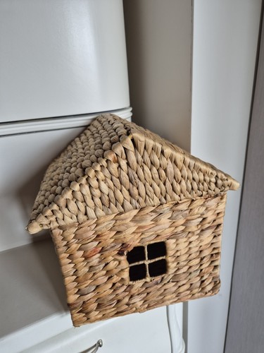 H&M Deko Home Aufbewahrung Korb Haus Kinder Baby Bast gepflochten *** TOP *** - Bild 5 von 6