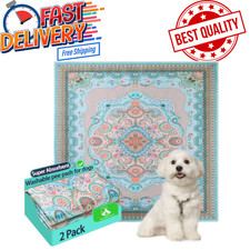 Washable Puppy Pee Pads for Dogs with Pheromones Bohem 24" X24" 2 Pack , Traini