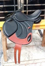 WILDRACE New Horse Jumping leather saddle size 16"