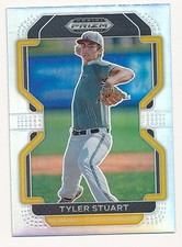 TYLER STUART 2022 PANINI PRIZM DRAFT PICKS SILVER PRIZM #PDP179 BASEBALL MINT