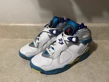 Jordan 8 Retro White Aqua 2019 Size 9 Women’s Sneakers Men’s 7.5