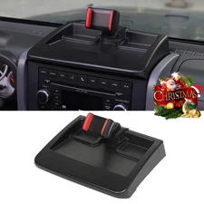 Dash Multi-Mount Phone Holder Storage Tray Kit for 07-11 Jeep Wrangler JK JKU a