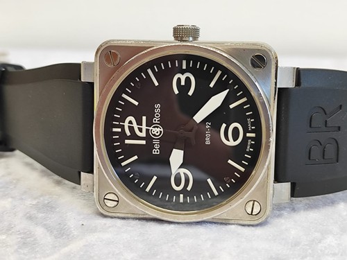 Orologio BELL & ROSS 46MM acciaio inox ref. BR01-92-S-04502, RICEVUTA: $4.019 - Foto 6 di 18
