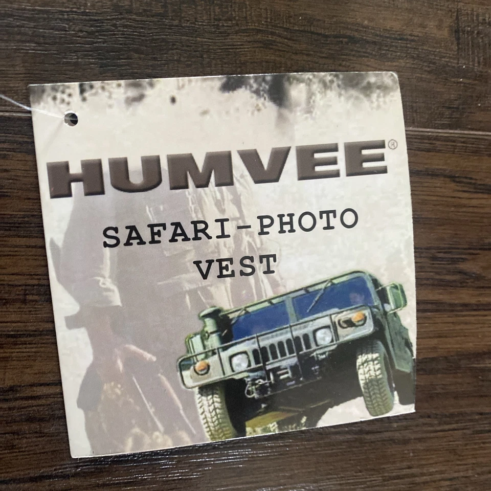 NWT New Humvee by CampCo Men’s Safari Photo Vest Size SM Olive A4-040 - Image 2 of 4