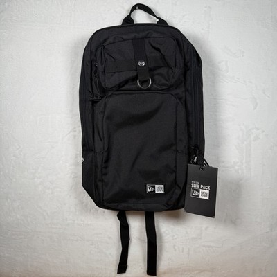 New Era Slim Pack Black Backpack Flight Travel School Work - Brand New With Tags