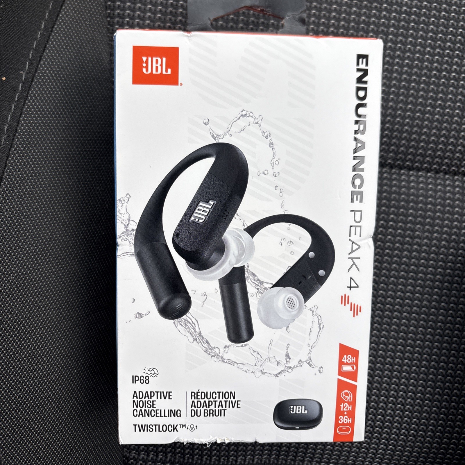 JBL Endurance Peak 4 (Black) Wireless Bluetooth In-Ear Sport Headphones - Sealed