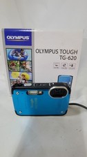 OLYMPUS Tough TG-620 Full HD 5x Optical Zoom 12MP Blue Digital Camera w/Batt