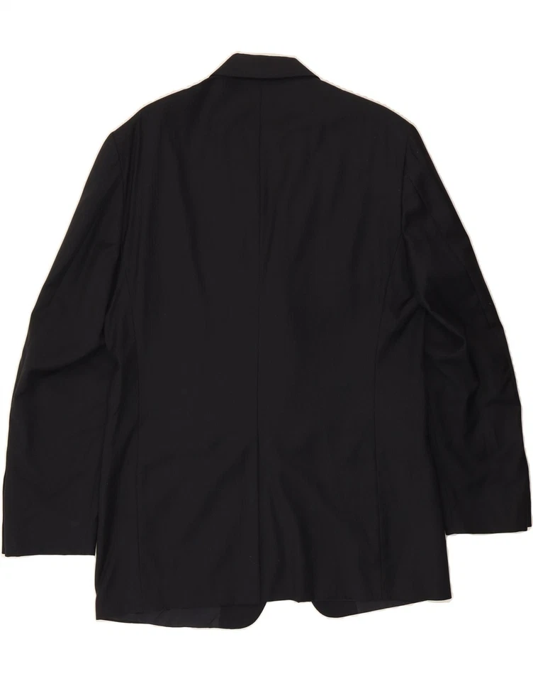 CERRUTI Mens 3 Button Blazer Jacket UK 38 Medium Black Wool CO12 - Image 2 of 4