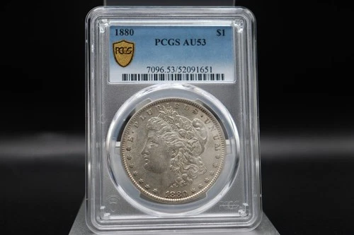 1880-P $1 Morgan Silver Dollar PCGS AU 53
