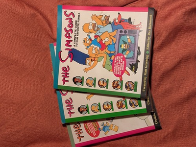 #ad Simpsons Books Lot of 3 Simpsons Forever Beyond Forever Guide to Springfield $12.99