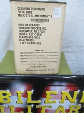 Military Surplus Rifle Bore Cleaner Cleaning Compound Solvent 1 Gal Missing 11oz
