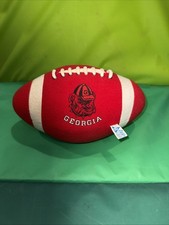 Georgia Bulldogs Vintage Stuffed Football Pillow 1986