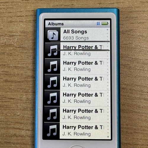 APPLE iPod Nano 7th Generation 16GB A1446 MP3 Player Blue Harry Potter Book - Picture 3 of 10