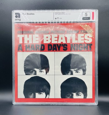 PROMOTIONAL COPY AMG 5 The Beatles A Hard Day s Night Vinyl Record Sealed Graded
