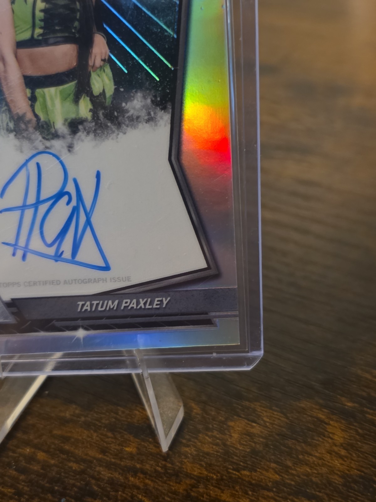 Tatum Paxley 2026 Topps Chrome WWE NXT Autograph Refractor Auto #NXT-TAT NXT view 4