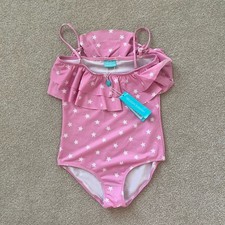 Melissa Odabash Kids Ivy Starfish Pink Ruffle One Piece Swimsuit NWT Size 8