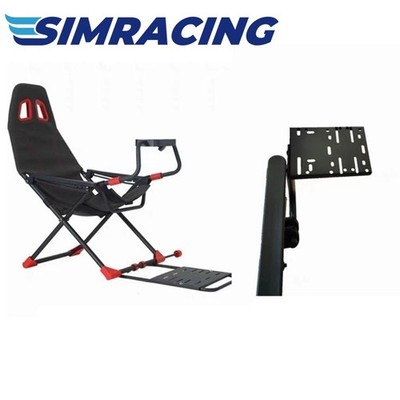 HappyGame Foldable Racing Simulator Cockpit Sim Racing Cockpit 150KG Load Kit