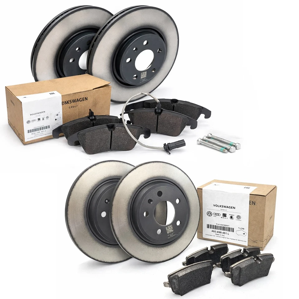 OE Audi Bremsen Set Bremsscheibe Belege vorne hinten A4 A5 A6 A7 Q5 Ø 320 300mm - Bild 1 von 4