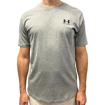 Under armour Sportstyle Logo T-Shirt Homme Taille XL Couleur Gris Manche Courte - Photo 1/4