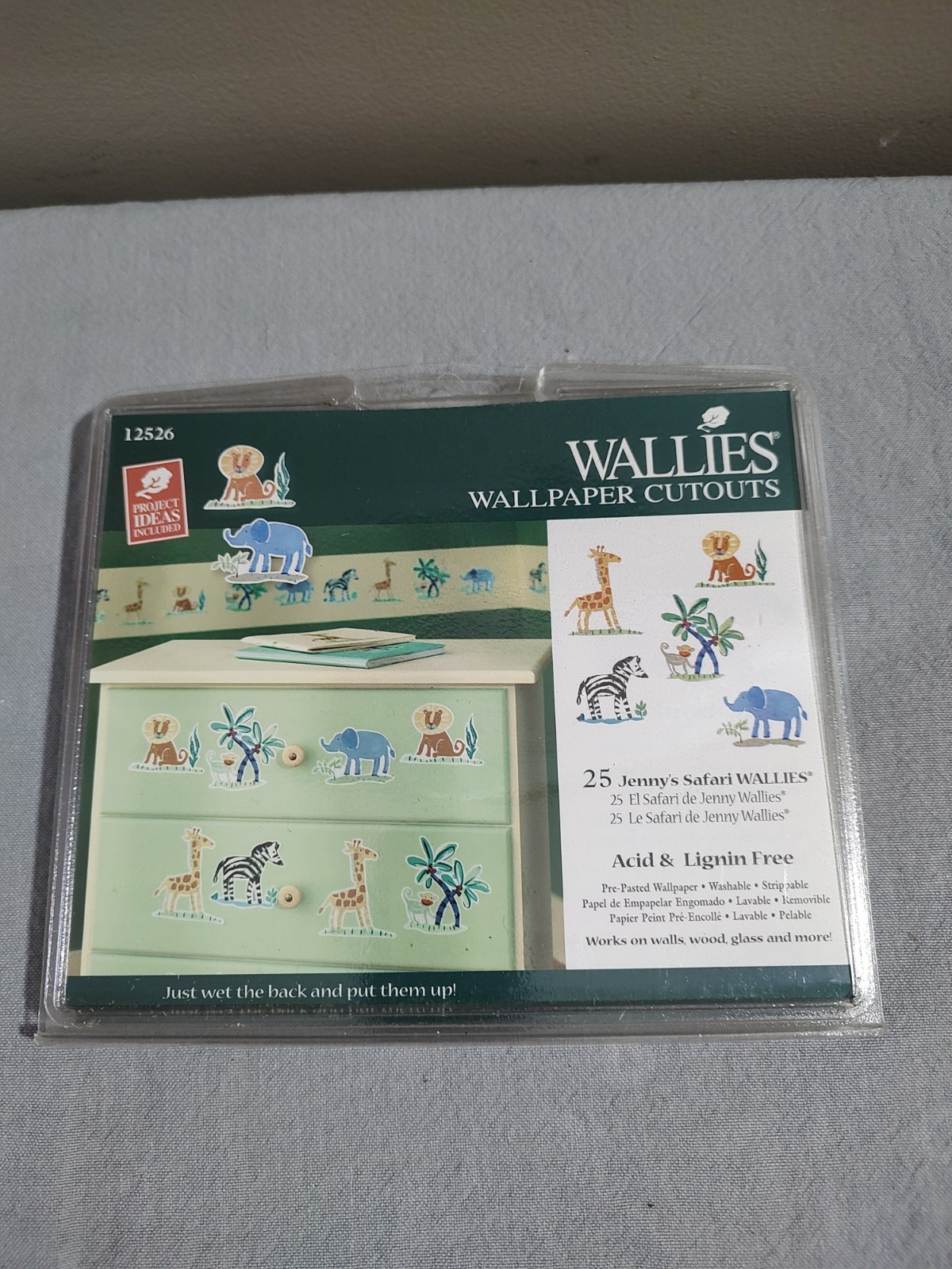 New Wallies Daisy Kingdom Wallpaper Cutouts JENNY'S SAFARI-Monkey/Zebra/Lion+