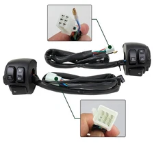 1" 25mm Handlebar Control Switches With Wiring Harness Kit For Harley 1996-2012