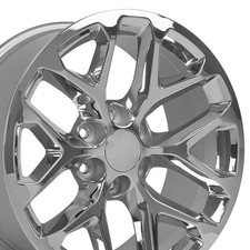Oe Wheels 5668 20x9 Chrome Snowflake Rim 6x139.7 24et Oe Wheels 5668 20x9 Chrome Snowflake Rim 6x139.7 24et